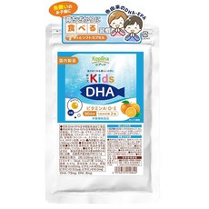 키즈 DHA 비타민 A D E 함유 봉투 타입 180알 1개 90일분 소립 소프트캡슐/오렌지풍미/육아응원/DHA&EPA함유/비타민/어린이 DHA/건강/보조식품/보충제/영양보조식품/안심국내제조/코프리나