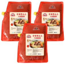 우육면소스/업소용, 1kg, 3개