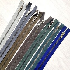 5호 쇠점퍼 오픈지퍼 (16-476), 6번 진그린, 1개