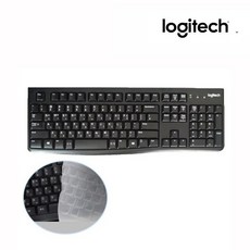 로지텍 USB 유선 일반형 키보드, BLACK + 키스킨포함, K120, 제조사축