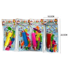 雙人互動對打氣球人 網紅減壓玩具, 1個, 小氣球+打氣筒(15入)