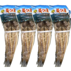 청정 북어포, 4개, 중사이즈 (1마리 당 약40cm/약40g 이상)