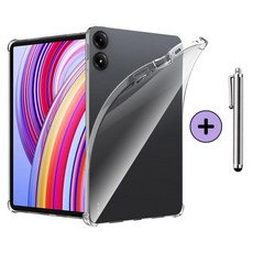 케이스나라 샤오미 레드미 패드 프로 12.1인치 호환 클리어 젤리 케이스 커버 XiaoMi RedMi Pad Pro, 투명, 1개