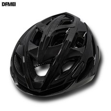 DFMEI 自行車頭盔男女山地車公路車摺疊平衡車單車輪滑安全盔帽騎行裝備, 1個, 黑色:L
