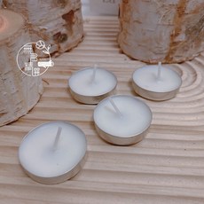 無煙小蠟燭 4小時茶蠟 小白蠟燭 求婚氣氛蠟燭 浪漫燭光晚餐必備, 一顆, 無香味