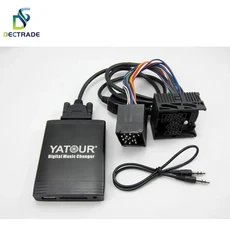 정시출고 품질보증 Yatour 디지털 음악 체인저 USB SD AUX MP3 인터페이스 자동차 라디오 17 핀 BMW E36 E, 01 BMW 1