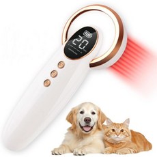 개용 적색광 냉레이저 기 휴대용 케이스가 포함된 손잡이형 적외선 광선 선명 LED 디스플레이 연속/펄스 모드와 3단계 전력 조절 12개 650nm 4개 808nm, 개용 적색광 냉레이저 기 휴대용 케이스가 포함된 손잡이