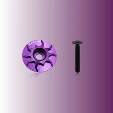 자전거정비에보시드 산악 자전거 로드 바이크 핸들바 스템 캡 비틀 맞춤형 컬러풀 프론트 포크 탑 커버 알, [06] 보라색, 1개