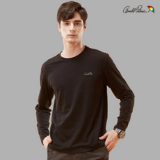 아놀드파마 퓨어코튼 남성 라운드 긴팔티셔츠_블랙 2778151
