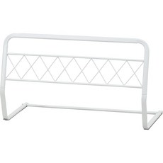 후지 무역 Fujiboeki 침대 가드 침대 울타리 폭 76×안길이 39×높이 44.5 cm 화이트 전락 방지 이불 어긋남 방지 조인트식 89194, 상세페이지 참조