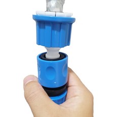 수도꼭지 원터치 어댑터 커넥터 포함 16mm 가정용호스 연결, 1개