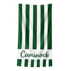 캠인노크 스트라이프 대형 비치타올 해변 수영장 썸머 휴가 비치타월, 1개, 팜 그린