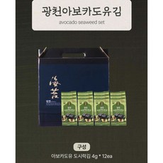 광천 아보카도유 김 선물 세트 (12개입), 1박스