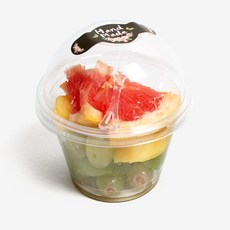 머핀컵 9온스 9.2 x 10.5 cm + 돔뚜껑 + 스티커 + 미니포크 세트, 20개입, 1세트