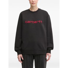 칼하트윕 로고 자수 스웨트셔츠