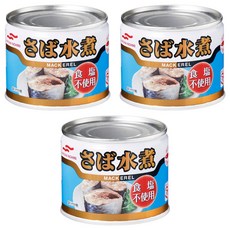 마루하니치로 저염 삶은 고등어 통조림, 190g, 3개