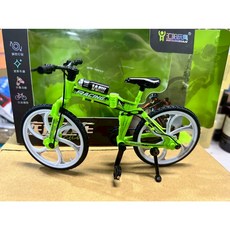 台灣出貨 盒裝 合金 仿真 1:12 可摺疊 腳踏車模型 玩具 自行車 迷你公路車, 綠G, 1個
