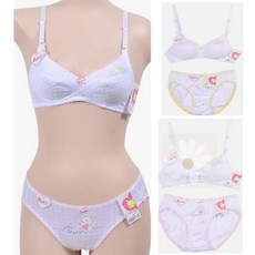 굿데이 국산 3단계A컵 주니어브라팬티세트 인체공학적 설계 국산속옷