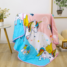 MUCHJOLY 사계절 어린이 낮잠 이불 1p, 유니콘