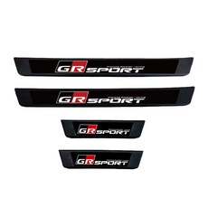 Corolla Cross CC GR 門檻保護飾條 車門防護板 內裝改裝 防刮耐磨 簡易安裝 提升內裝質感, 車門 外門檻飾條 1組 4件【GR標】, 其他