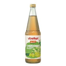 【德國Voelkel】夏多內白葡萄汁 700mL 效期至2026/12/3 歐盟認證 無加糖與防腐劑 100%天然果汁 非濃縮還原, 1個