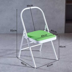 접이식 요가 전문 매트 연습 홈트 스툴 갈색 스펀지, 1개, 그린 - 일반형