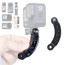 호환 액션캠 연장마운트 연장암 커브형 고프로 인스타360 휴대폰 오즈모 호환, 1개, n1297 액션캠 커브형 연장마운트