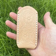 쇠가죽 채찍으로 치다 칼 가죽 칼집 포켓 커버 바지 보호대 가방 야외 도구, 색상: 1. 12CMX5CM, 1개