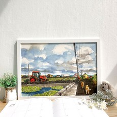 듀박스 A3 포스터 - 제주 마을길