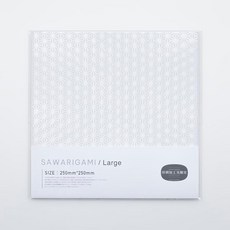 인쇄가공실험실 촉감이 있는 종이접기 큰 종이접기 SAWARIGAMI/Large 2025년도 굿 디자인 상 4 무늬 X 각 6매 = 총 24매입 25cm 모서리
