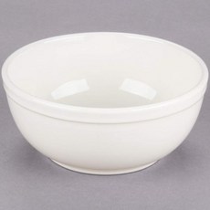 HomeVss 레스토랑 가치 내구성 있는 석기 아메리카 화이트아이보리 6oz 부용컵 케이스 36개, 15oz Nappy Bow/ Case of 36, America White