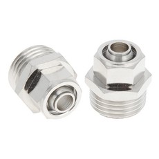 [ 1232924 ] 인피나우 푸시 투 커넥트 에어 피팅 1.3cm(1/2인치) 수나사 라인 퀵 커넥터 니켈 도금 구리 BSPT 2개 실버 톤, INFINAUTO 튜브 커넥터 릴리즈 자동 잠금 푸쉬