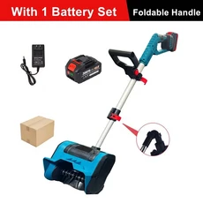 무선 전기 Snowplow 리튬 전기 눈 스위퍼 Makita 배터리 용 무선 눈 삽 안뜰 거리, With 1 Battery Set