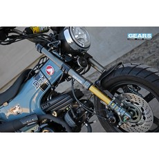 【吉兒基地 Gear Base】Gears 集亞 降低 倒叉 前 降 避震 總成 DAX MONKEY GROM 125, 1個, 降2吋/5.08公分-配色請洽客服,Grom 125