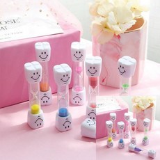 모래시계 타이머 탁상시계 욕실시계, 2-모래시계-핑크