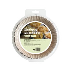 이놀 무표백 대용량 에어프라이어 종이호일 원형 소형 중대 대형, 1개, 150개, 16cm