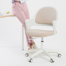 국산 유어사이즈 가성비 좋은 스터디 체어 학생의자 책상의자 컴퓨터의자 공부의자 트위지 패브릭타입, 밀키베이지(패브릭)