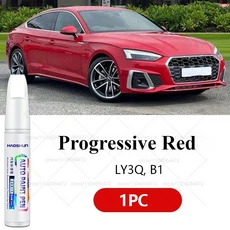 자동차 페인트 수리 펜 액세서리 화이트 LY9L 그레이 LX7G 그린 블랙 레드 나바라 2009-2025 아우디 RS5용, 01 Progressive Red LY3Q, 1