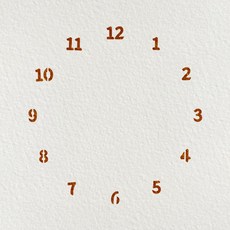 우돌아트 스텐실도안 4150 동그리시계20-소 만들기 시계스텐실도안, 1개