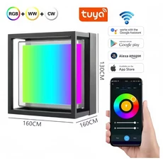Tuya 스마트 WiFi LED 전구 E14 캔들 라이트 5W 7W 9W 220V 디밍이 RGB 램프 APP 음성 제어 Alexa Google