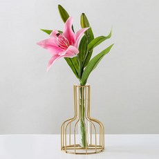 마벨인홈 북유럽 인테리어 화병 꽃 식물세트, 백합