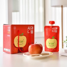 사과다움 씨없는 사과즙 10포 국내산 착즙 사과주스