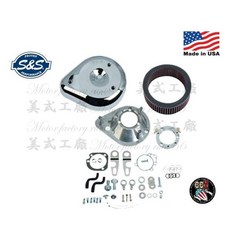 美式工廠 哈雷Sportster 美國 S&S 高流量空濾 黑色電鍍 提升引擎性能, 黑色款, 1個
