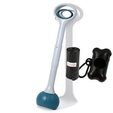 寵物拾便器 伸縮桿撿屎神器 遛狗便攜折疊不臟手狗屎夾子, 70CM優雅綠（套餐一）, 1個