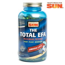 HEALTH FROM THE SUN 總EFA最大potensi 1300mg軟凝膠, 1罐, 180顆, 1罐