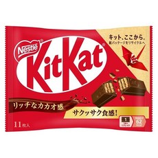Nestle 雀巢 KitKat 濃鬱可可風味 11入, 1個, 127.6g