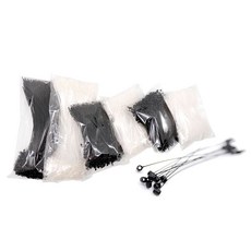 KP 택끈(8.5cm/13cm/23cm 약1000개입) 라벨끈 상표끈 택끈 라벨끈 라벨 포장끈 상표끈, 1개, 투명택끈 중(13cm)