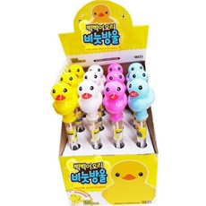 캐릭터비누선물 노랑오리비눗방울 100ml 타 12개