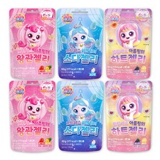 프린세스 캐치티니핑 젤리 3종, 2세트, 150g, 하츄 왕관젤리+사뿐 소다젤리+아름 하트젤리