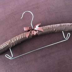 성인 공간 절약 패딩 실크 옷걸이 옷장 보관용, 1개